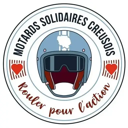 Autocollant officiel — Motards Solidaires Creusois